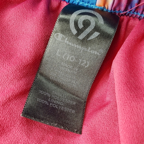 C9 by Champion Girls' 2" Woven Running Shorts Size Large 10-12 Pink Blue EUC - Picture 13 of 14